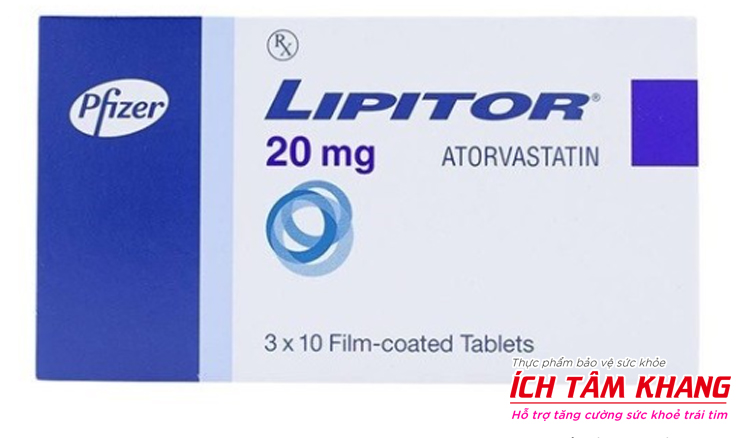 Lipitor là thuốc hạ mỡ máu thường dùng cho người bệnh thiểu năng vành